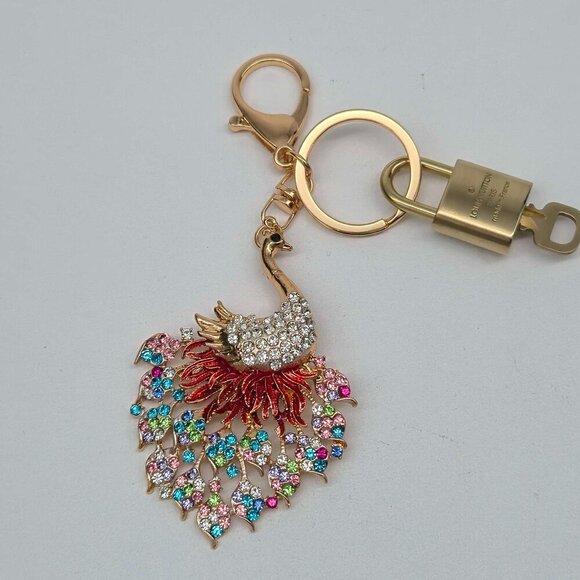 100% Auth Louis Vuitton Lock & Key with unbranded Bagcharm, Keycharm, Keychain - Picture 6 of 9